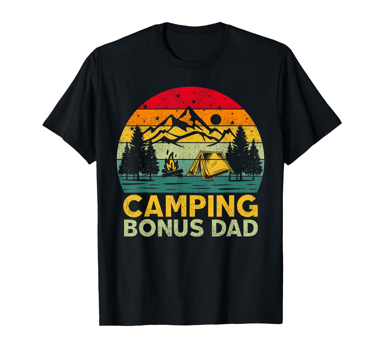 Funny Mountain Camping Bonus Dad T-Shirt - Streetwear Style for Adults - T-Shirt, Sweatshirt, Hoodie