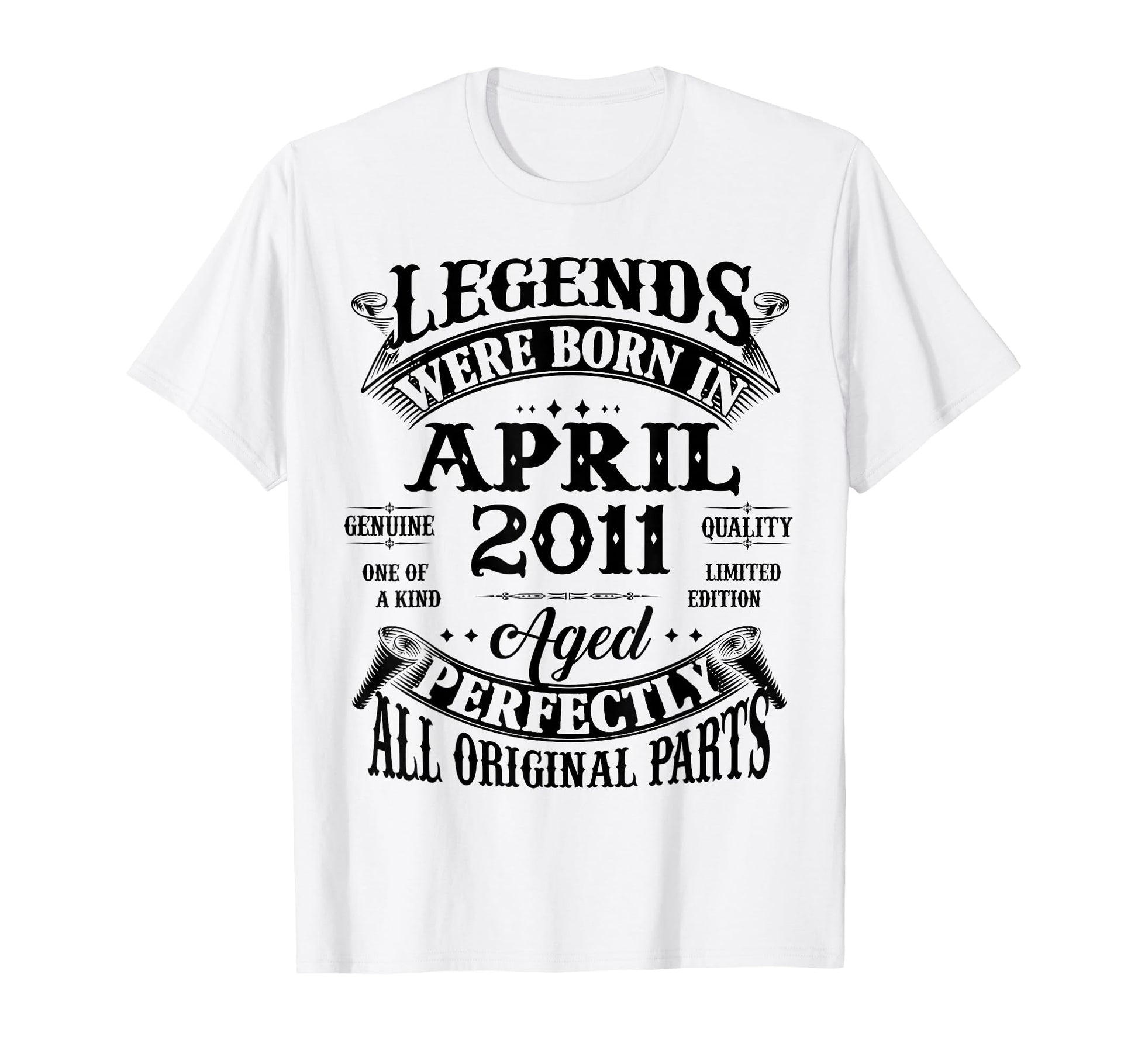 15Th Birthday Gift Legend Born April T-Shirt - Minimalist Print Unisex - T-Shirt, Sweatshirt, Hoodie