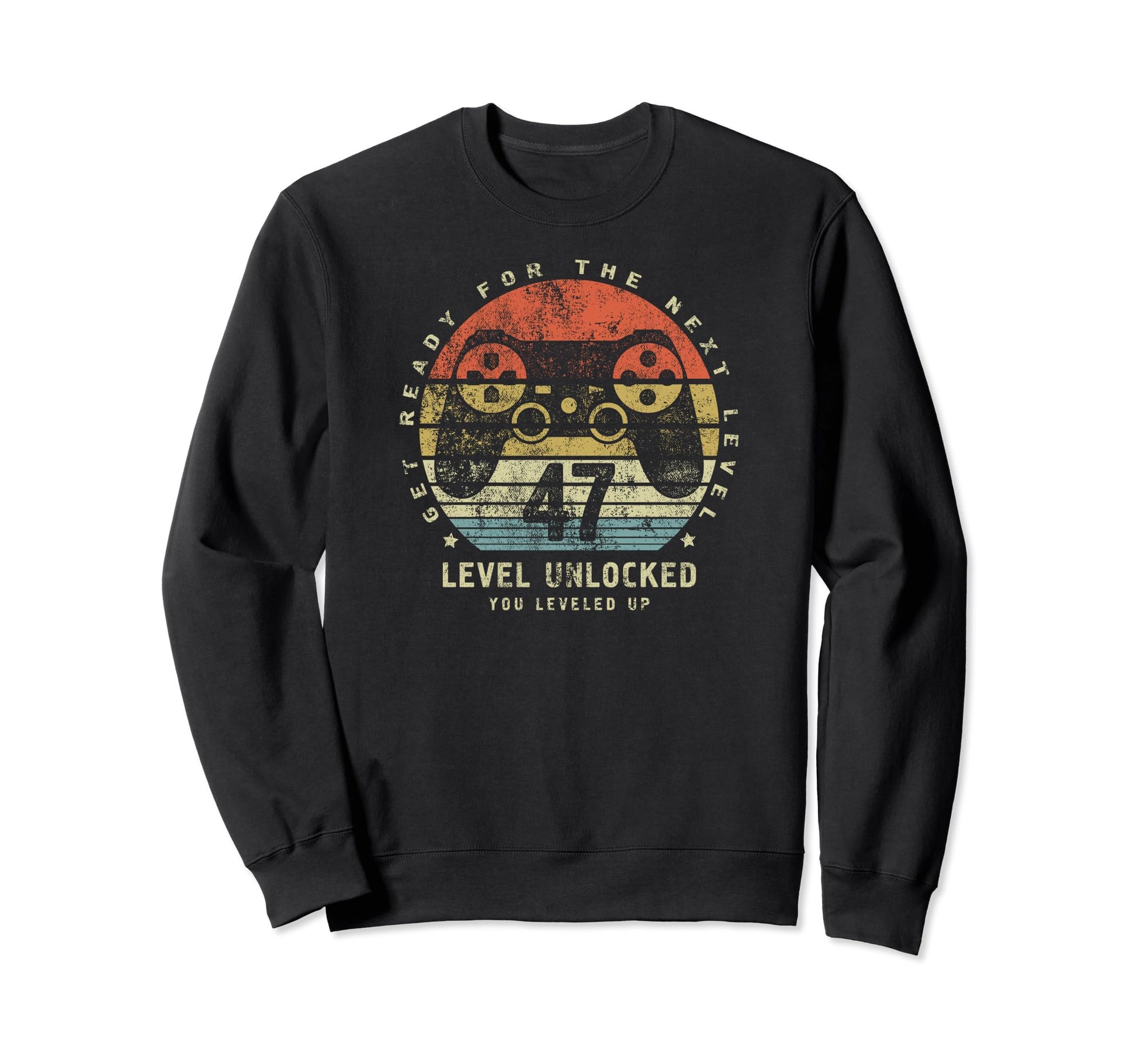 47Th Birthday Husband Or Dad 47 Level Sweatshirt - Novelty Apparel Unisex - T-Shirt, Sweatshirt, Hoodie