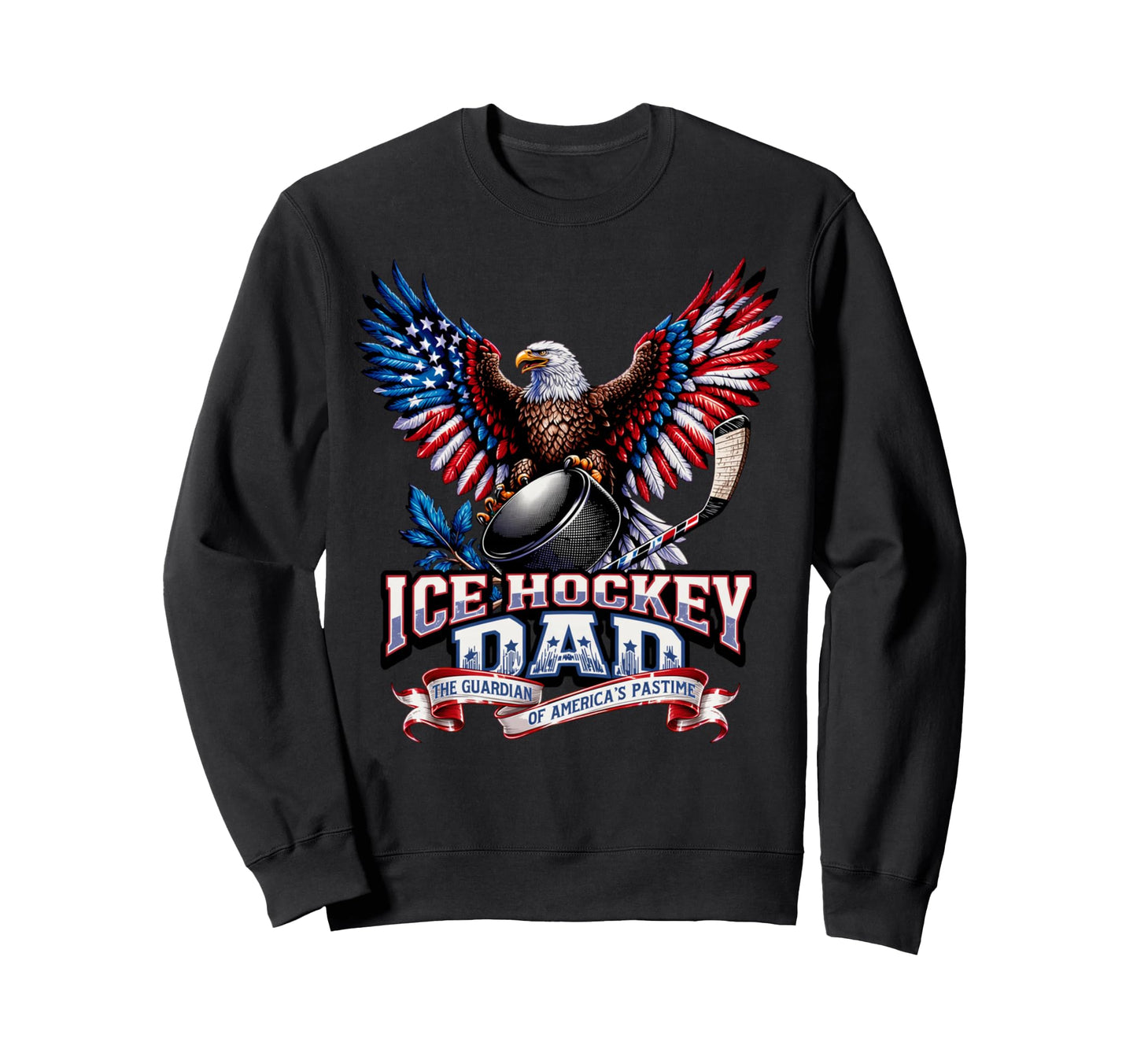 American Flag Patriotic Usa Ice Sweatshirt - Streetwear Style Men Women - T-Shirt, Sweatshirt, Hoodie