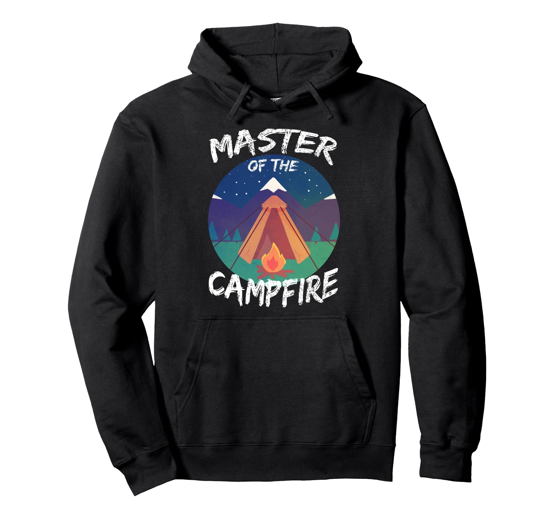 Master Campfire Camper Dad Camping Hoodie - Aesthetic Graphic Men Women - T-Shirt, Sweatshirt, Hoodie