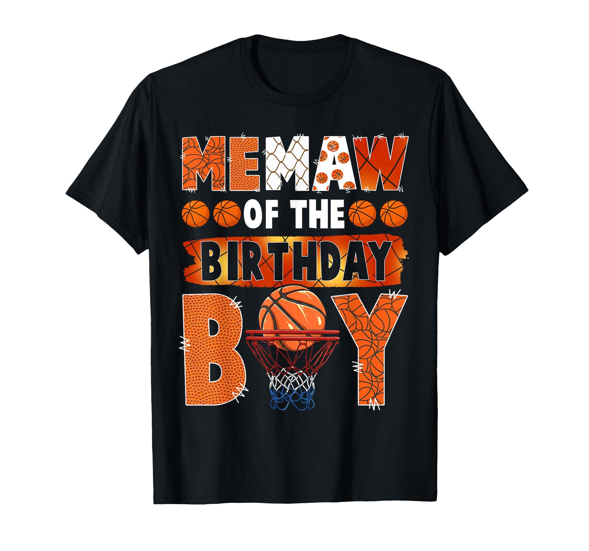 Memaw Birthday Basketball Lover T-Shirt - Casual Everyday Wear for Adults - T-Shirt, Sweatshirt, Hoodie