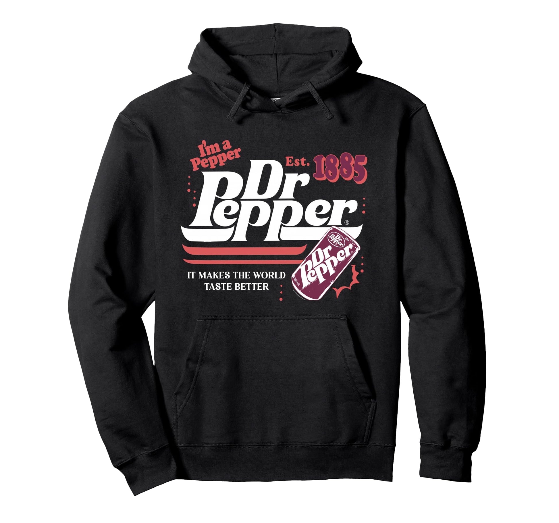 Dr Pepper Pop Makes World Taste Better Hoodie - Custom Art Print for Adults - T-Shirt, Sweatshirt, Hoodie