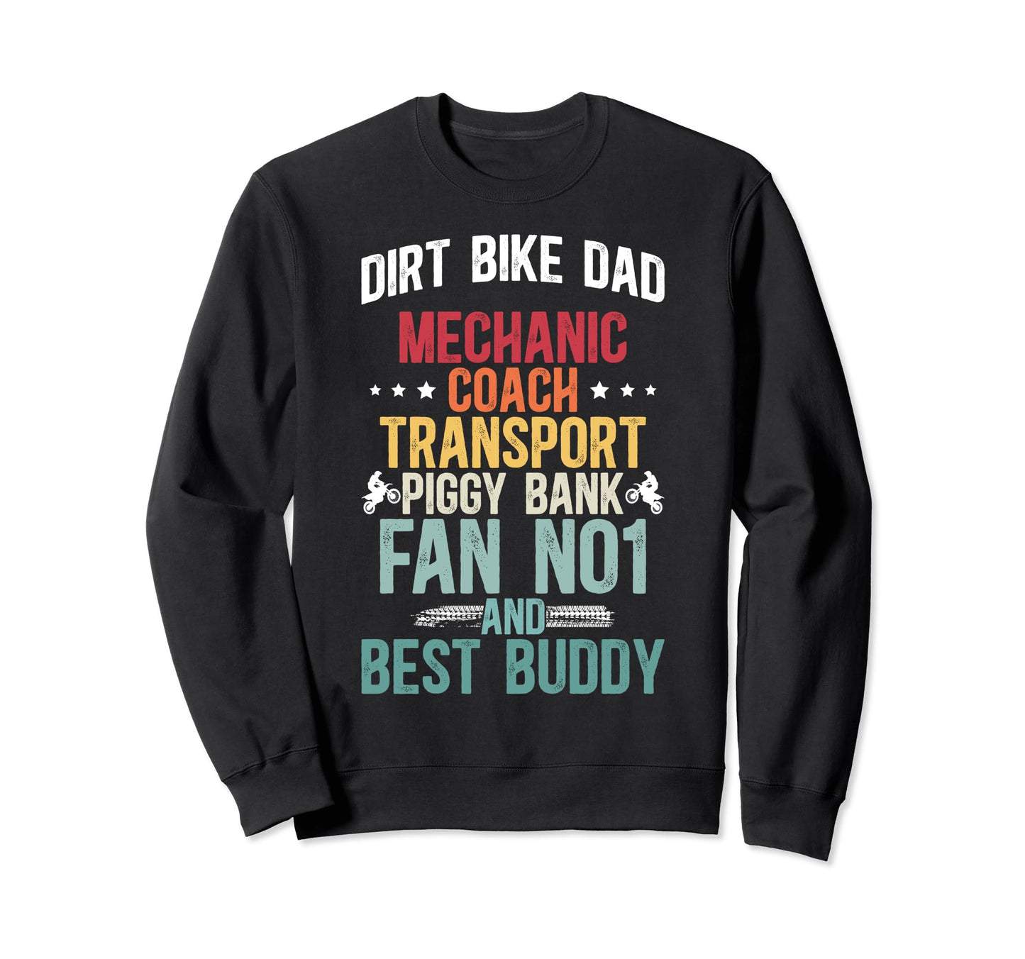 Dirt Bike Dad Definition Dad Sweatshirt - Aesthetic Graphic for Adults - T-Shirt, Sweatshirt, Hoodie