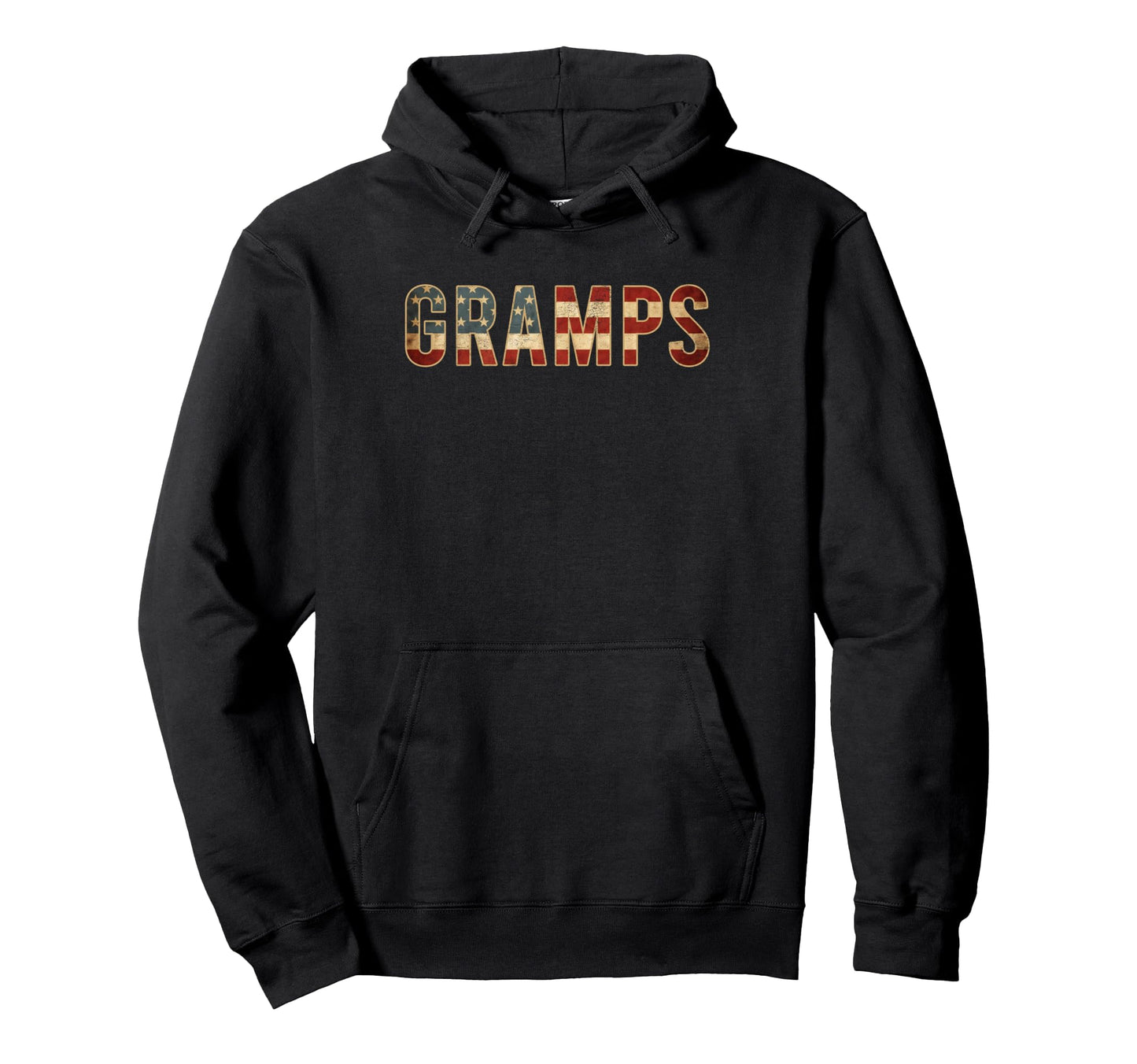 Gramps American Flag Patriotic Hoodie - Casual Everyday Wear Unisex - T-Shirt, Sweatshirt, Hoodie