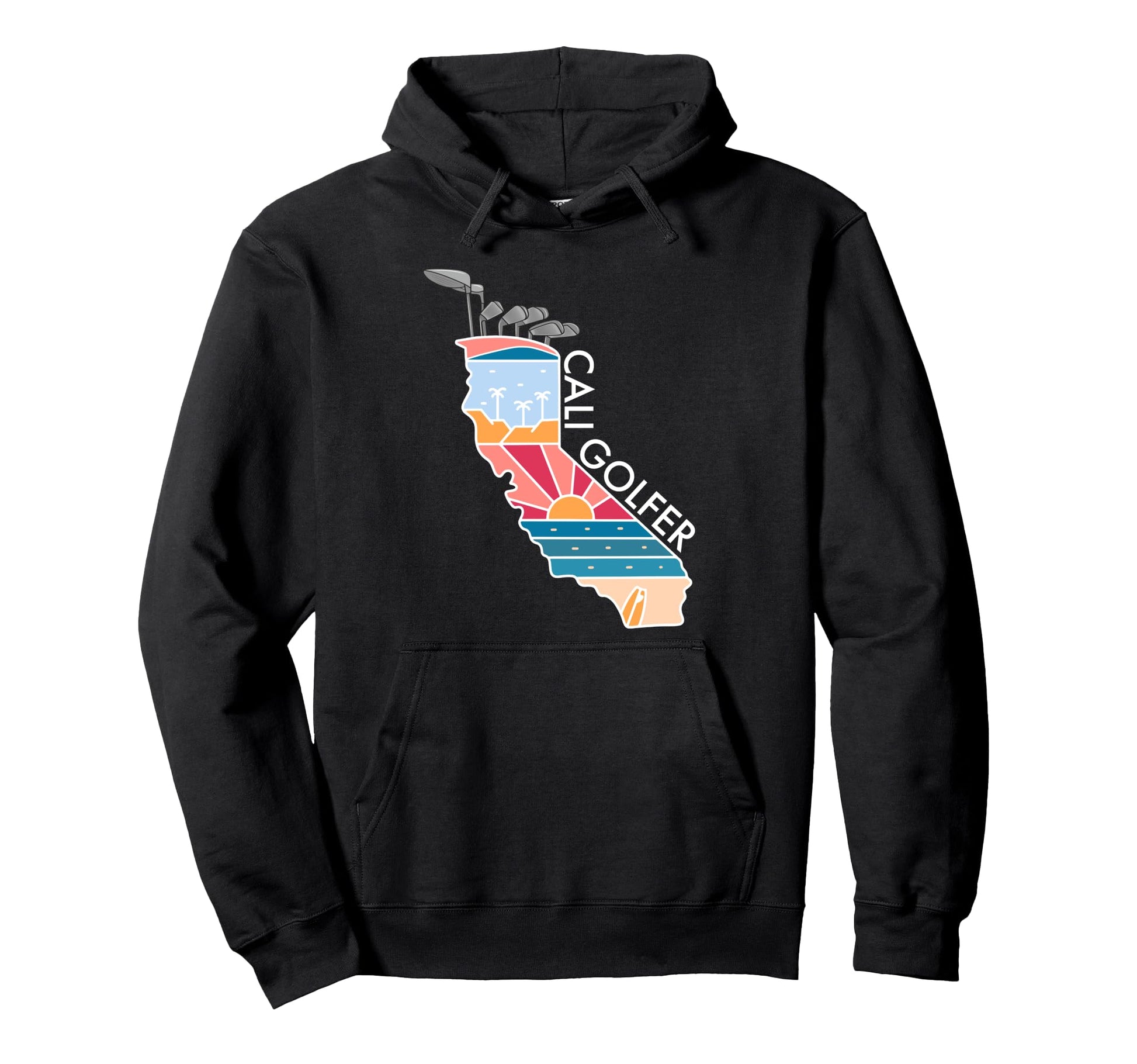 California Fathers Day Golf Bag Funny Hoodie - Graphic Print Unisex - T-Shirt, Sweatshirt, Hoodie
