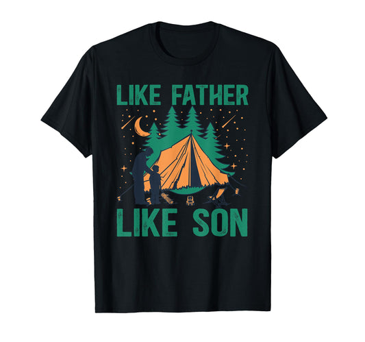 Camping Buddies Dad And Son Camping T-Shirt - Novelty Apparel Men Women - T-Shirt, Sweatshirt, Hoodie
