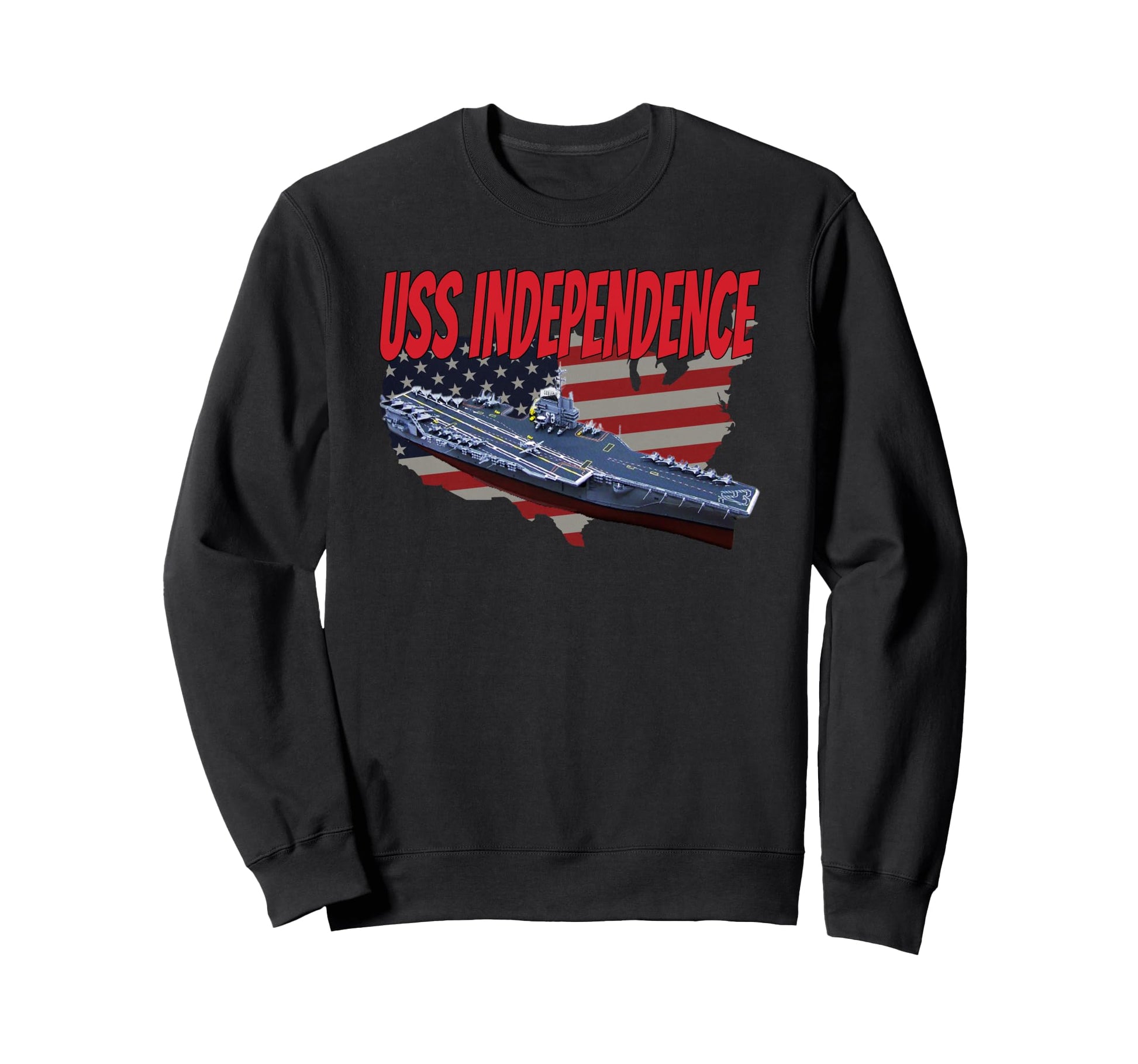 Aircraft Carrier Uss Sweatshirt - Casual Everyday Wear for Adults - T-Shirt, Sweatshirt, Hoodie
