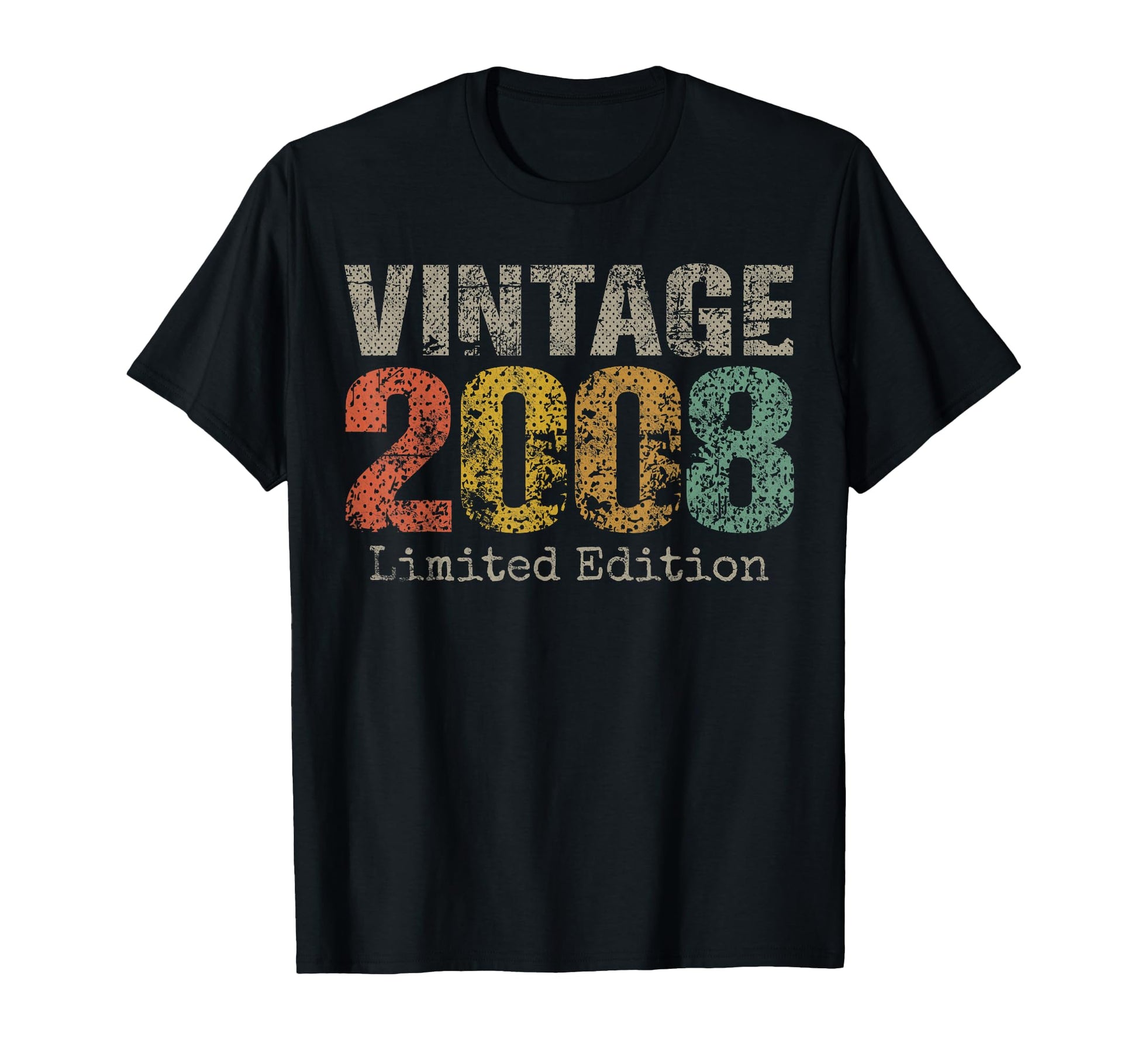 2008 Text 18Th Birthday Gift 18 Year Old T-Shirt - Minimalist Print Unisex - T-Shirt, Sweatshirt, Hoodie