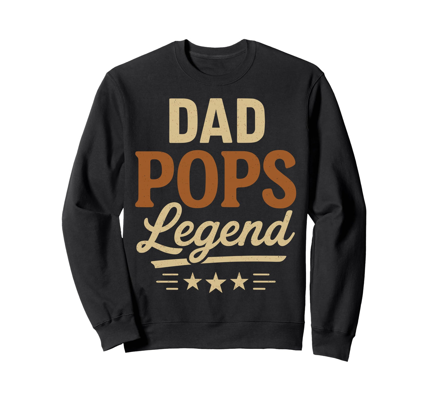 Dad Pops Legend Fathers Day Vibes Sweatshirt - Minimalist Print Men Women - T-Shirt, Sweatshirt, Hoodie