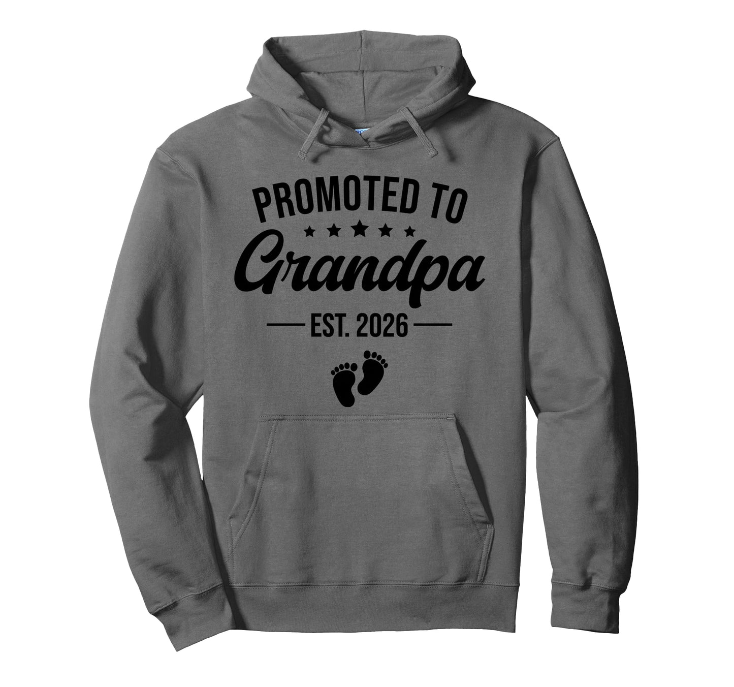 Promoted To Grandpa Est 2026 New Hoodie - Minimalist Print Men Women - T-Shirt, Sweatshirt, Hoodie