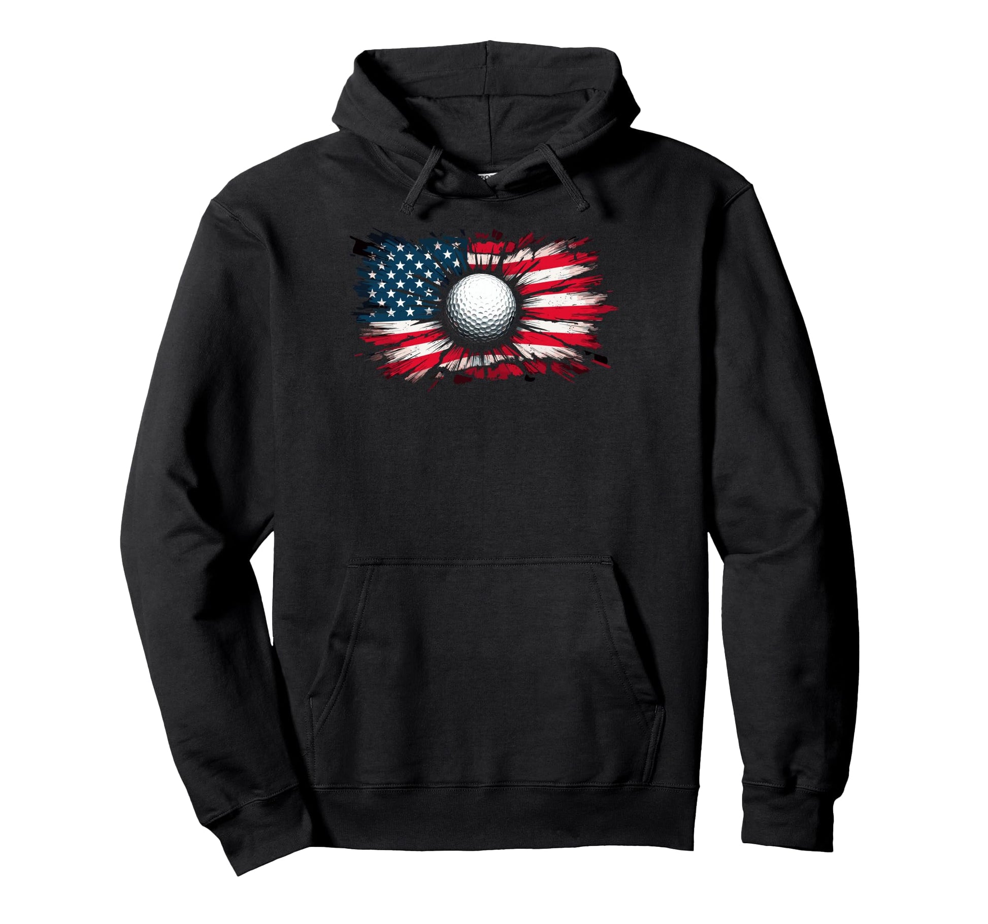 Us Flag Golf Golfer Golfing Dad Hoodie - Streetwear Style Unisex - T-Shirt, Sweatshirt, Hoodie