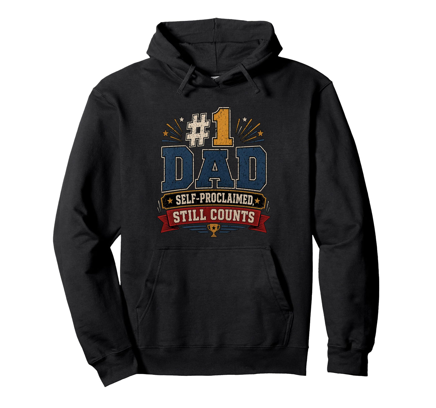 Number One Dad Gifts Birthday Husband Hoodie - Aesthetic Graphic Men Women - T-Shirt, Sweatshirt, Hoodie