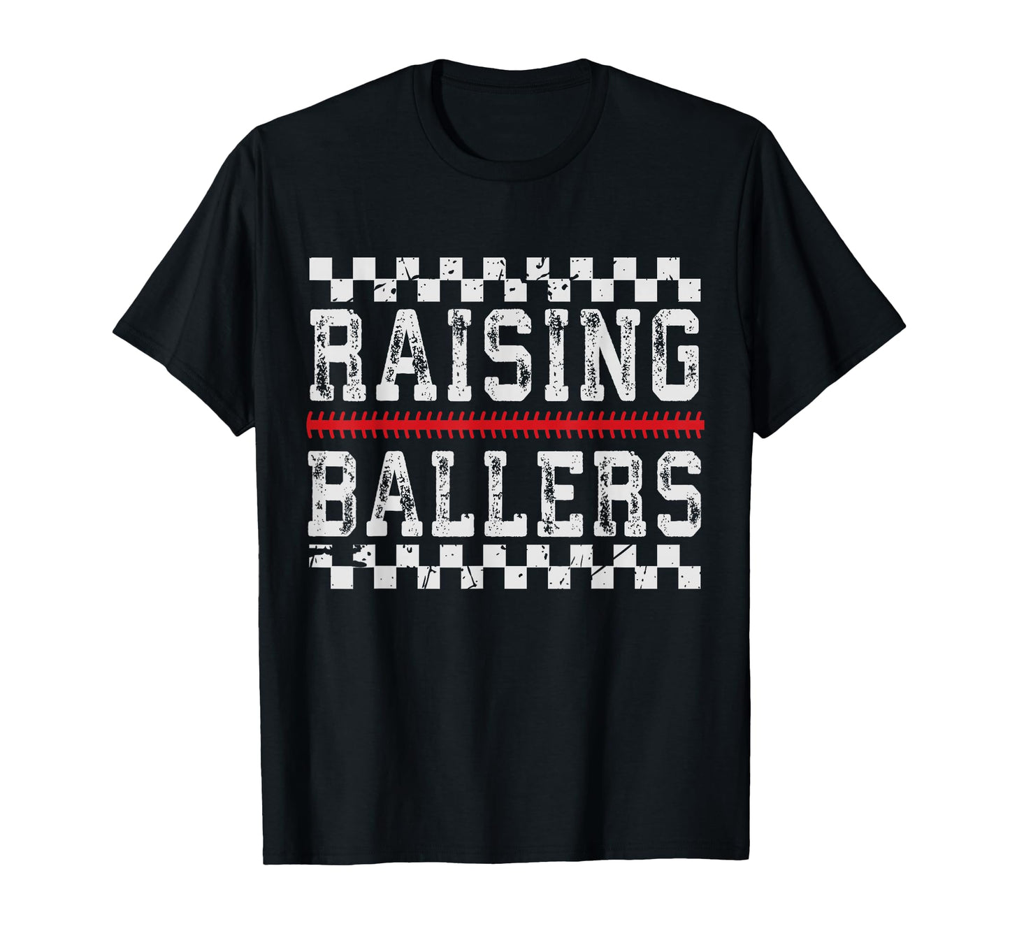 Baseball Player Raising Ballers Game Day T-Shirt - Unique Graphic Unisex - T-Shirt, Sweatshirt, Hoodie