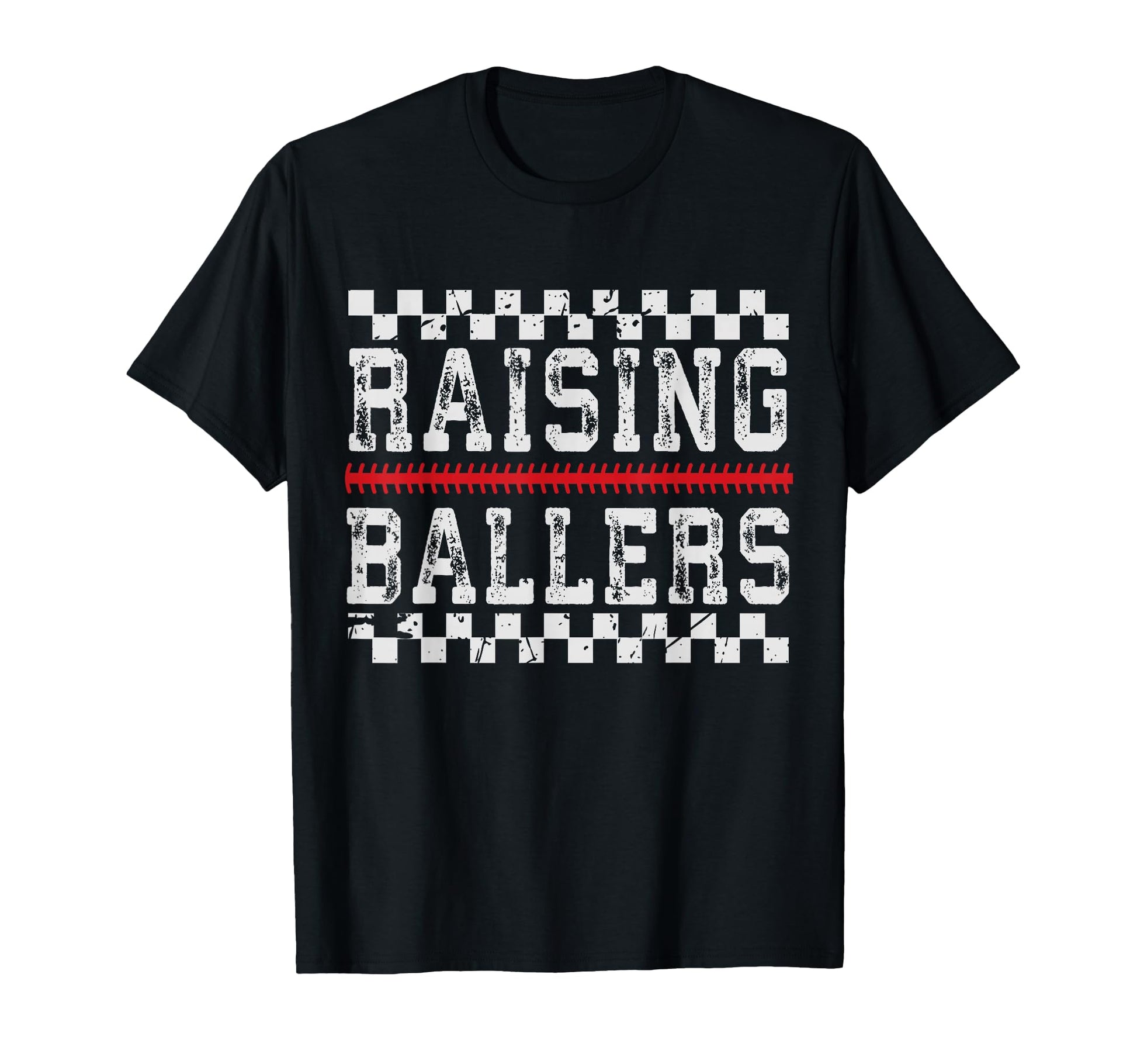 Baseball Player Raising Ballers Game Day T-Shirt - Unique Graphic Unisex - T-Shirt, Sweatshirt, Hoodie