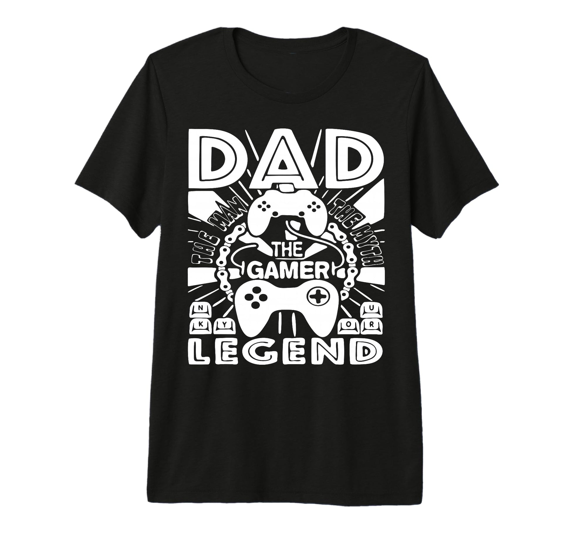 Funny Dad Myth Legend Gamer Video T-Shirt - Fun Novelty Design for Adults - T-Shirt, Sweatshirt, Hoodie