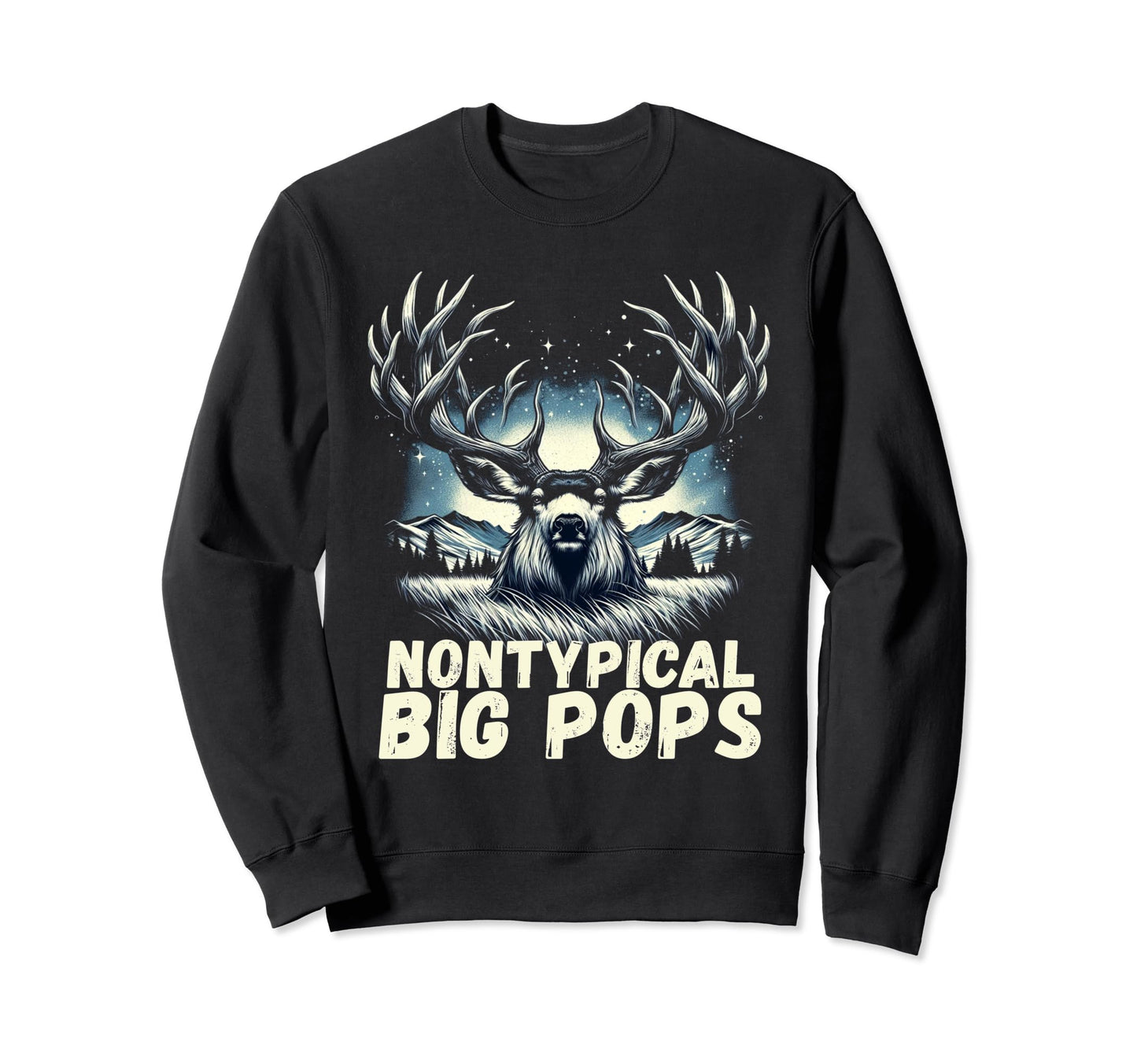 Fathers Day Mens Mule Deer Hunting Sweatshirt - Trendy Graphic Men Women - T-Shirt, Sweatshirt, Hoodie