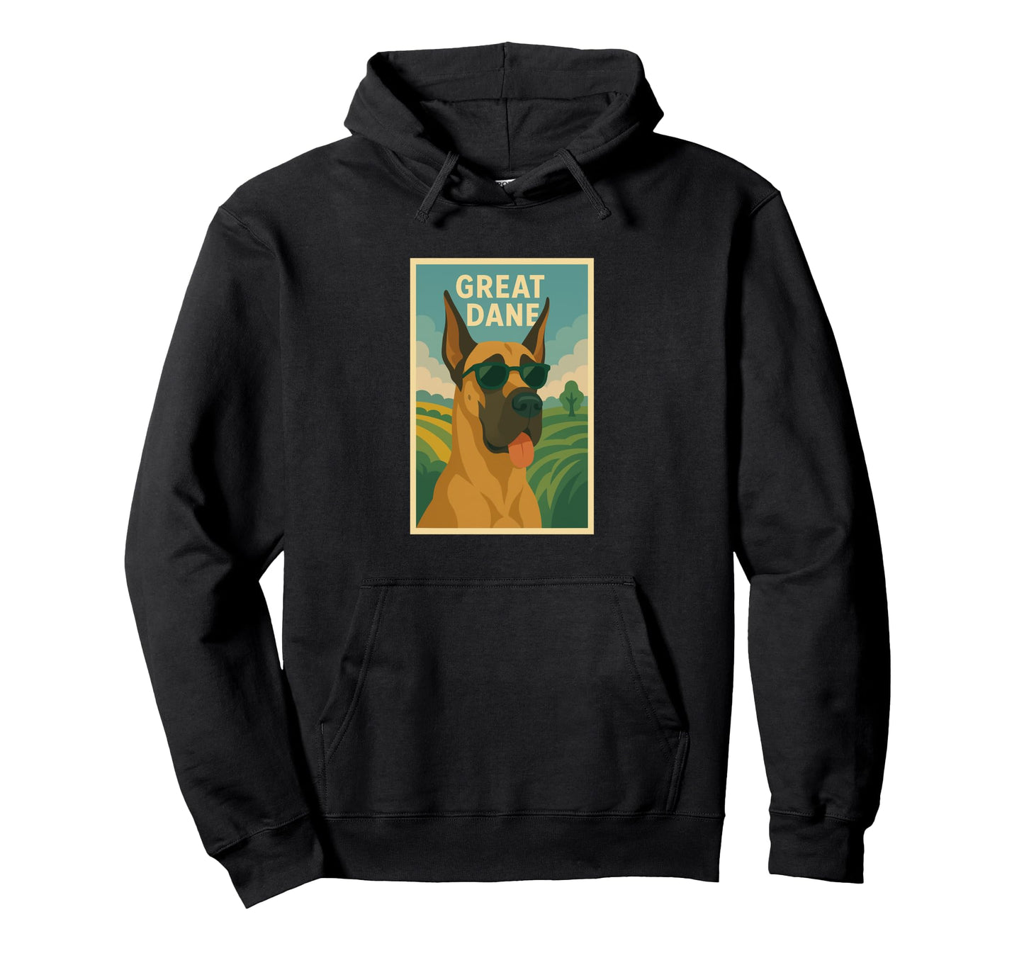 Great Dane Art Minimalist Pop Art Hoodie - Trendy Graphic Men Women - T-Shirt, Sweatshirt, Hoodie