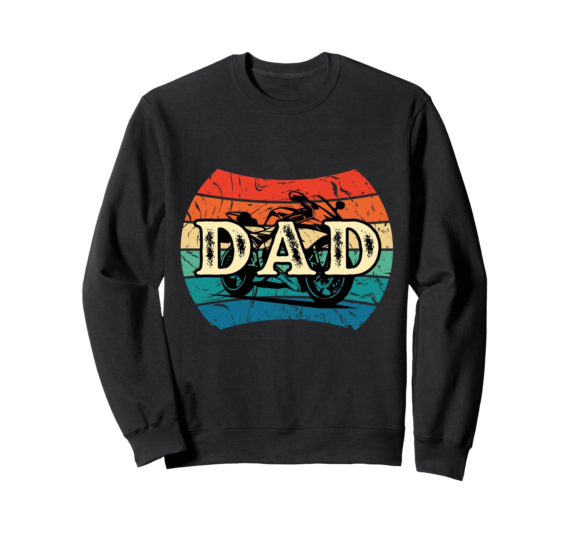 Biker Dad Funny Motorcycle Sweatshirt - Aesthetic Graphic Men Women - T-Shirt, Sweatshirt, Hoodie