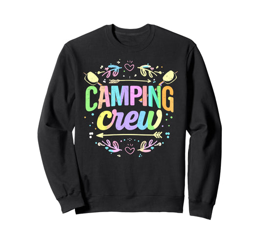 Camping Crew Group Matching Funny Sweatshirt - Trendy Graphic Men Women - T-Shirt, Sweatshirt, Hoodie