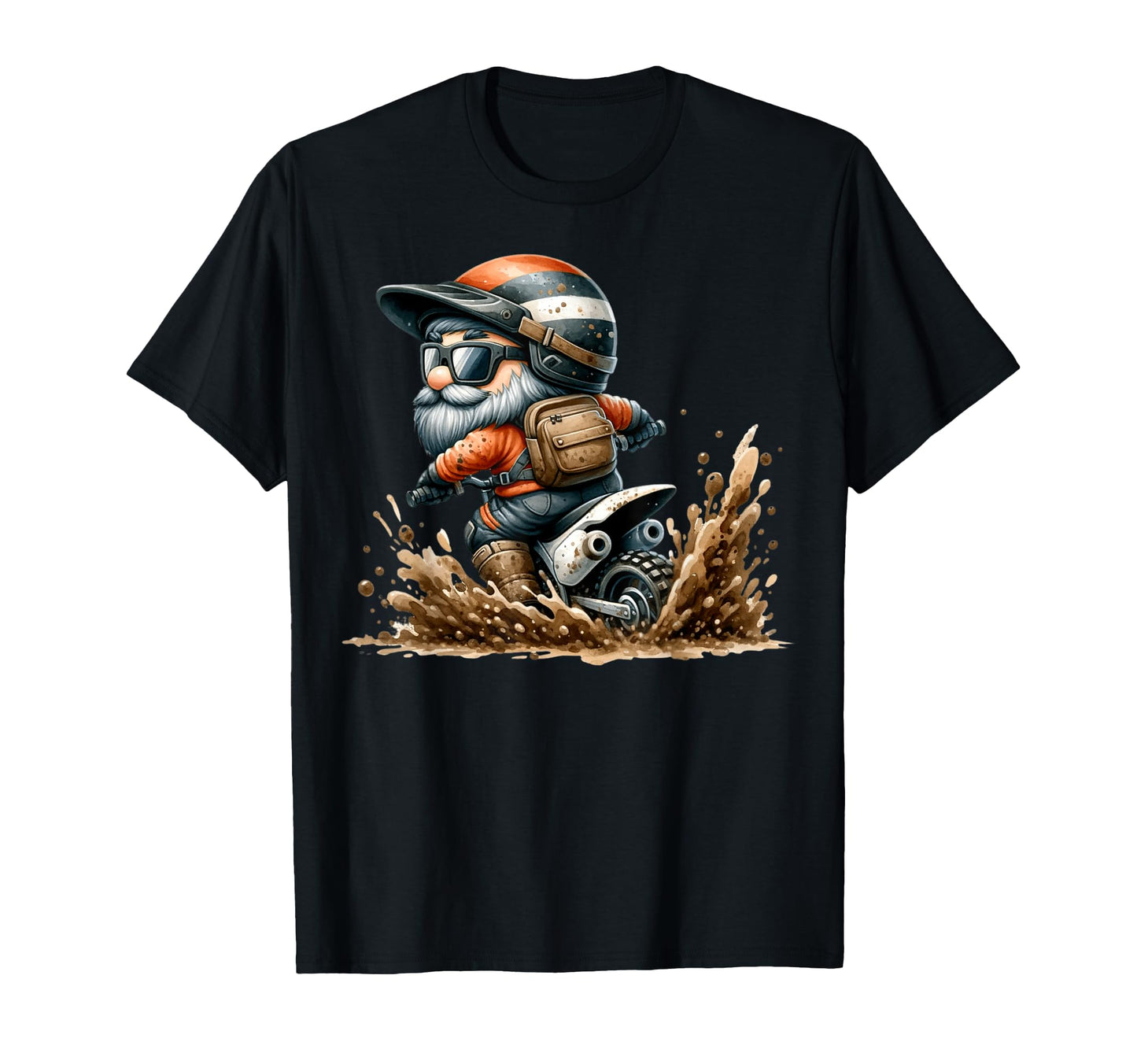 Motocross Gnome Dad And Who Loves Dirt T-Shirt - Graphic Print Men Women - T-Shirt, Sweatshirt, Hoodie