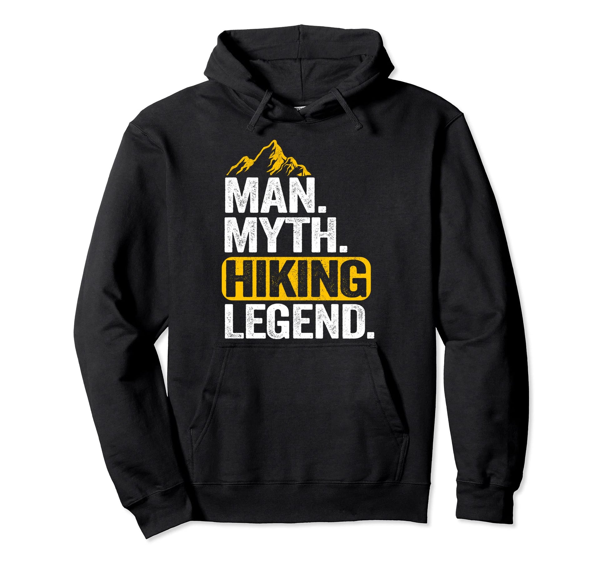 Myth Hiking Legend Hiker Grandpa Dad Hoodie - Unique Graphic Men Women - T-Shirt, Sweatshirt, Hoodie