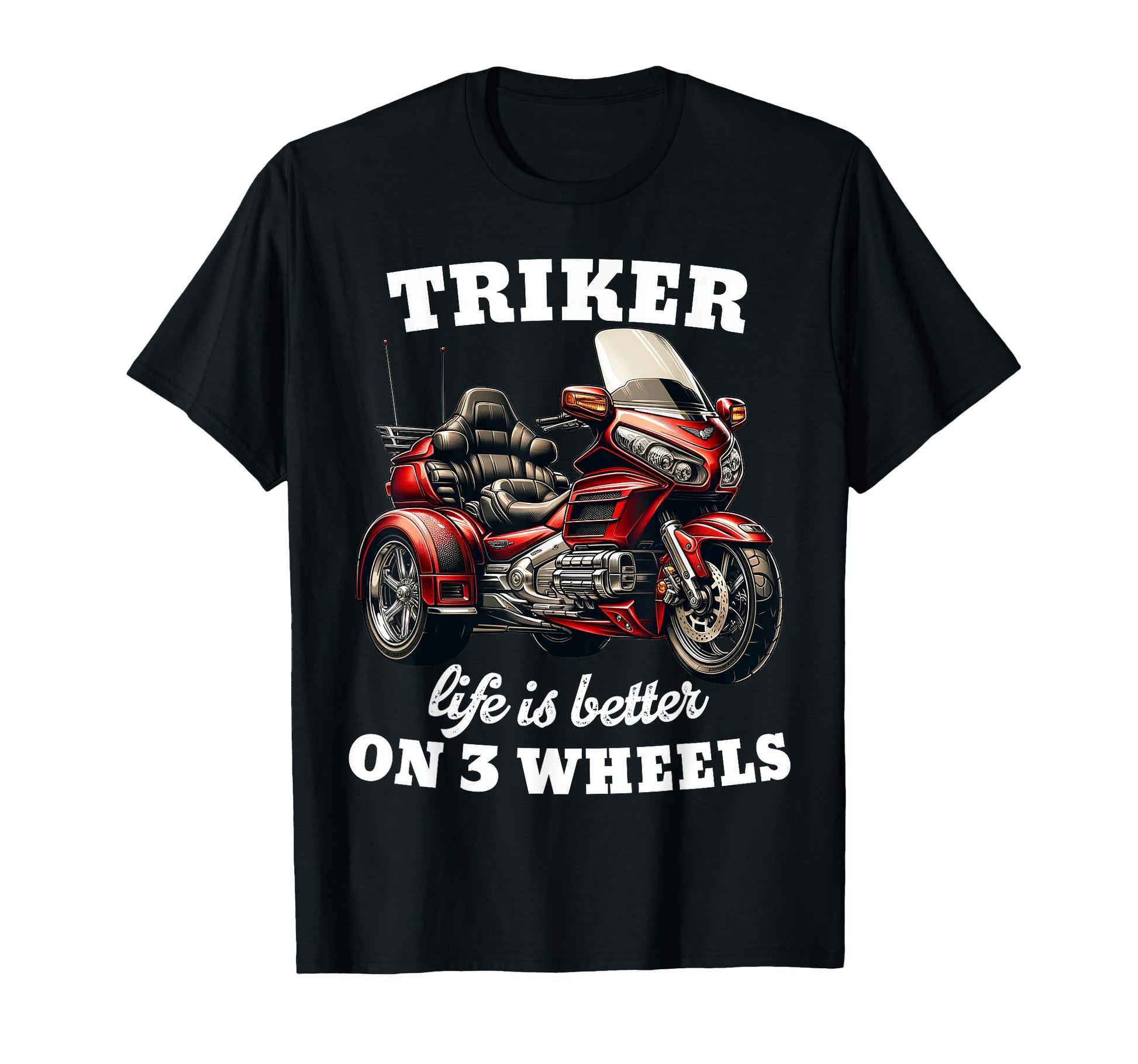 Triker Motorcycle Trike Life T-Shirt - Aesthetic Graphic Men Women - T-Shirt, Sweatshirt, Hoodie