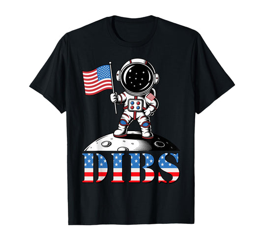 4Th July Dibs American Flag Usa T-Shirt - Fun Novelty Design for Adults - T-Shirt, Sweatshirt, Hoodie