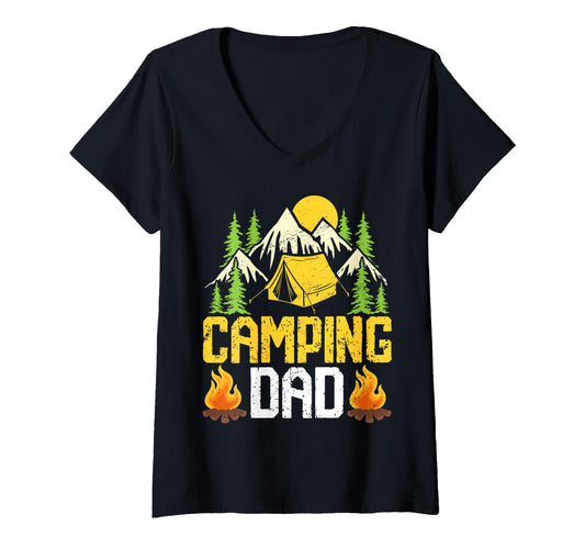 Camping Dad Camp Camper Tent Sweatshirt - Minimalist Print for Adults - T-Shirt, Sweatshirt, Hoodie