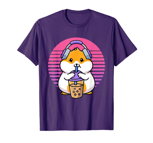 Boba And Kpop Kawaii Hamster K Pop T-Shirt - Novelty Apparel for Adults - T-Shirt, Sweatshirt, Hoodie
