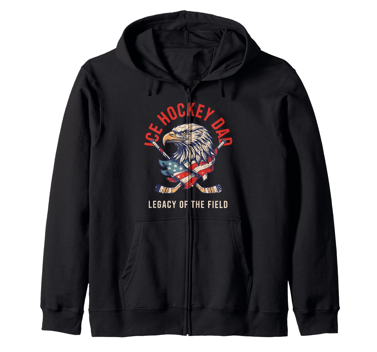 Patriotic Proud Us American Fathers Hoodie - Fun Novelty Design for Adults - T-Shirt, Sweatshirt, Hoodie