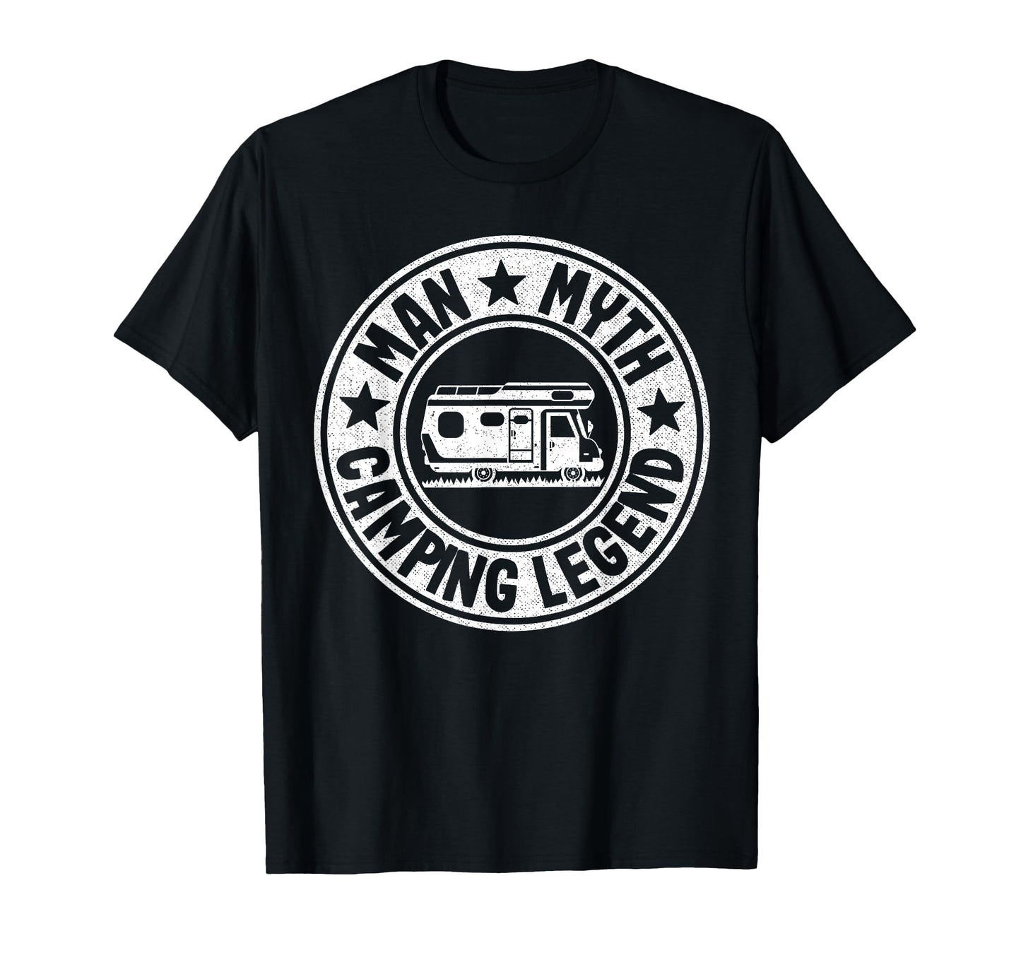 Myth Camping Legend Rv Camper Dad T-Shirt - Fun Novelty Design Unisex - T-Shirt, Sweatshirt, Hoodie