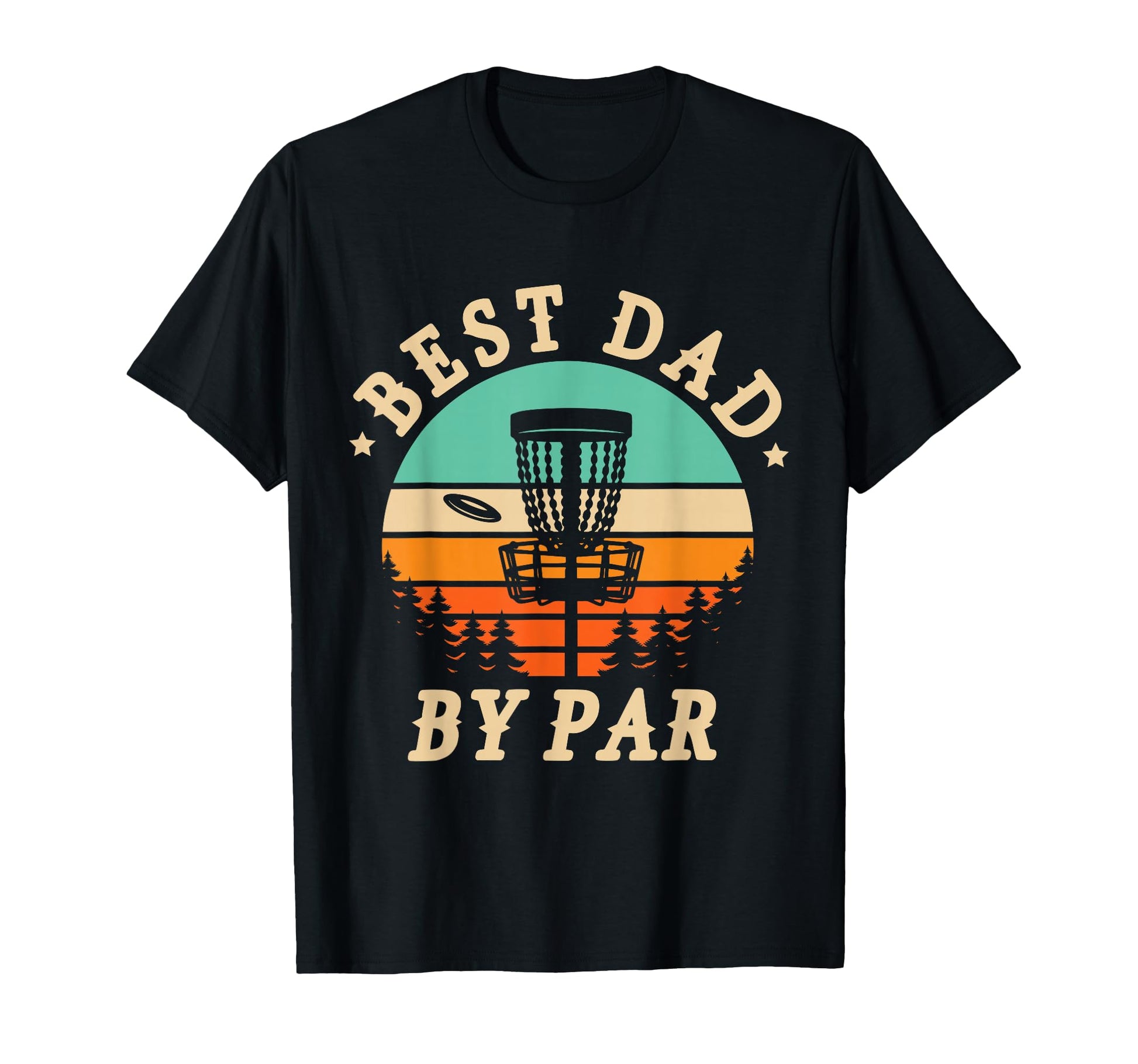 Best Dad Par Golfing Frisbee Disc T-Shirt - Minimalist Print Men Women - T-Shirt, Sweatshirt, Hoodie