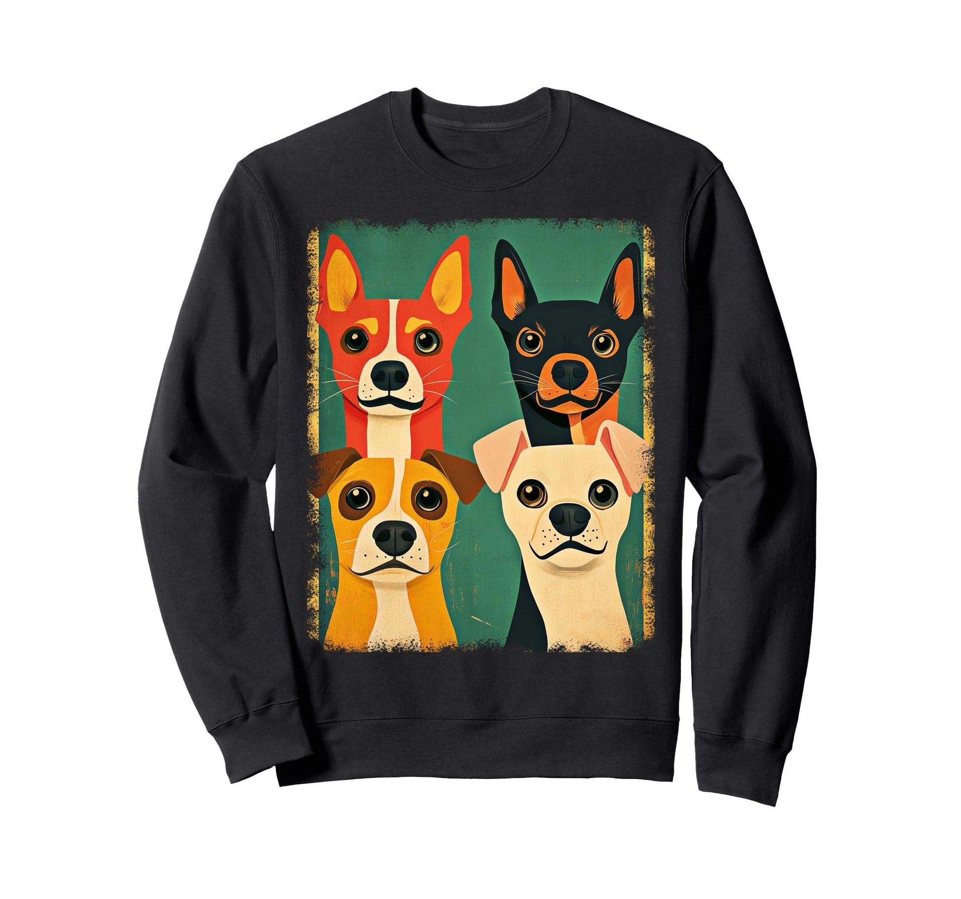 Mid Century Modern Dogs 50S 60S Sweatshirt - Novelty Apparel Men Women - T-Shirt, Sweatshirt, Hoodie