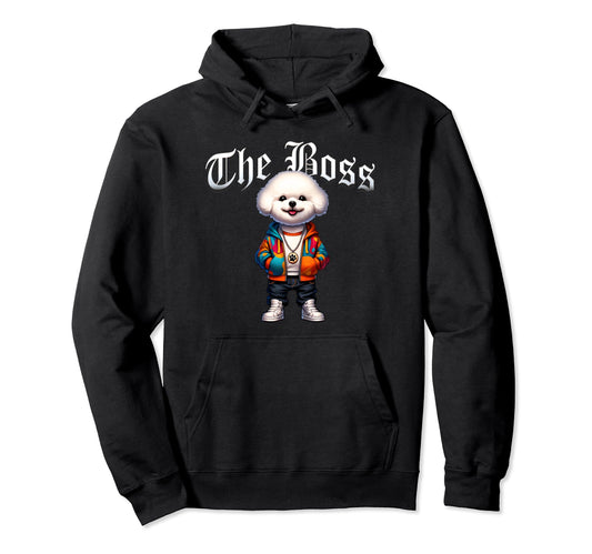 Bichon Frise Dog Boss Jacket Outfit Dog Hoodie - Unique Graphic Men Women - T-Shirt, Sweatshirt, Hoodie