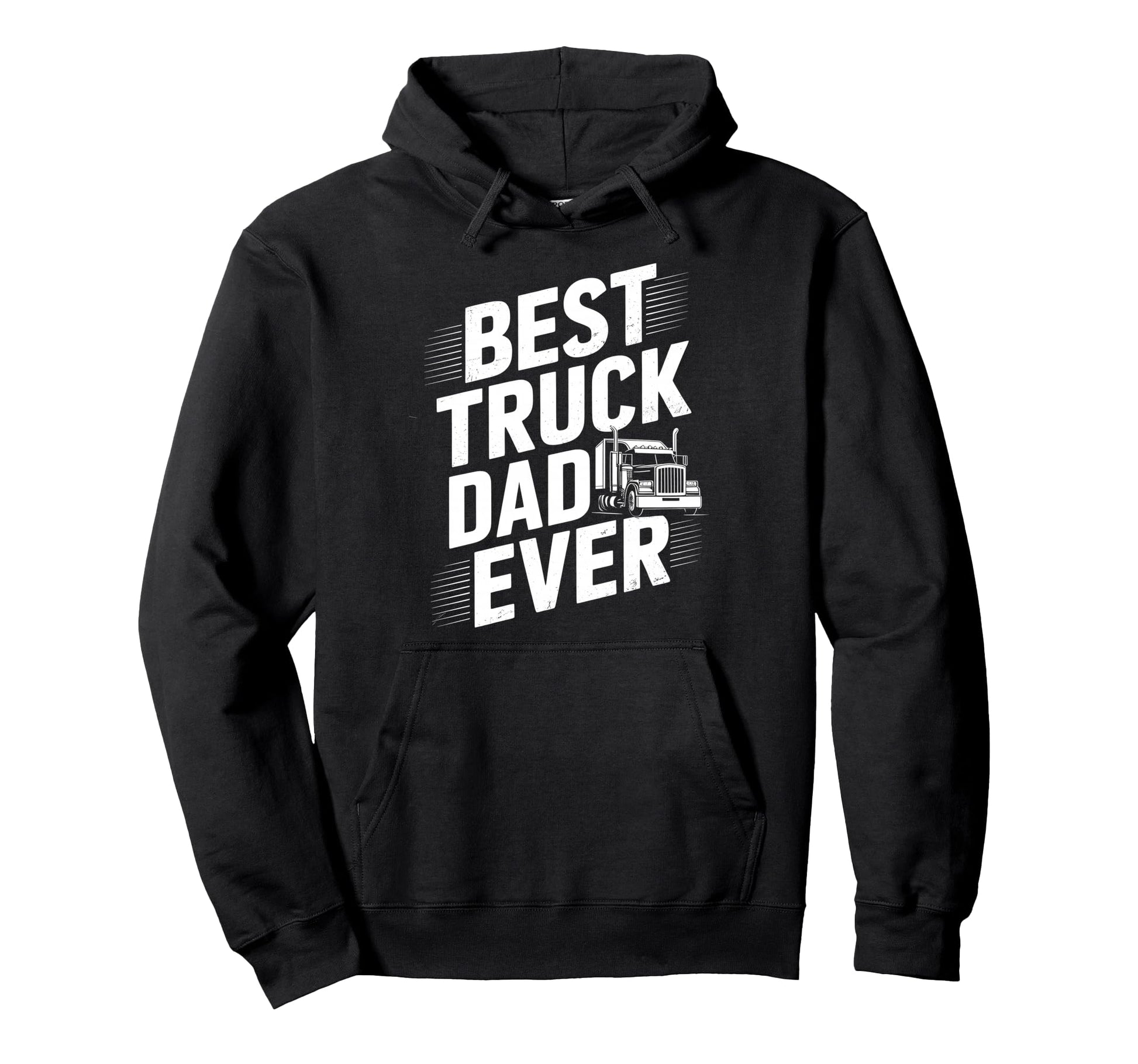 Best Truck Dad Ever Trucker Truck Driver Hoodie - Trendy Graphic Men Women - T-Shirt, Sweatshirt, Hoodie