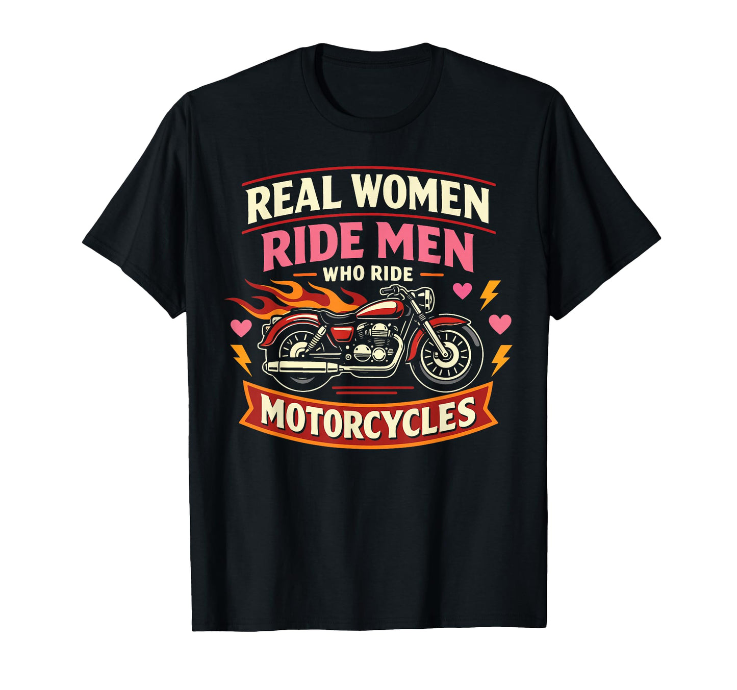 Motorcycle Biker Female Real T-Shirt - Novelty Apparel Unisex - T-Shirt, Sweatshirt, Hoodie