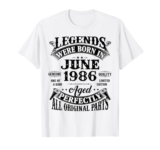 40Th Birthday Gift Legend Born June T-Shirt - Unique Graphic for Adults - T-Shirt, Sweatshirt, Hoodie