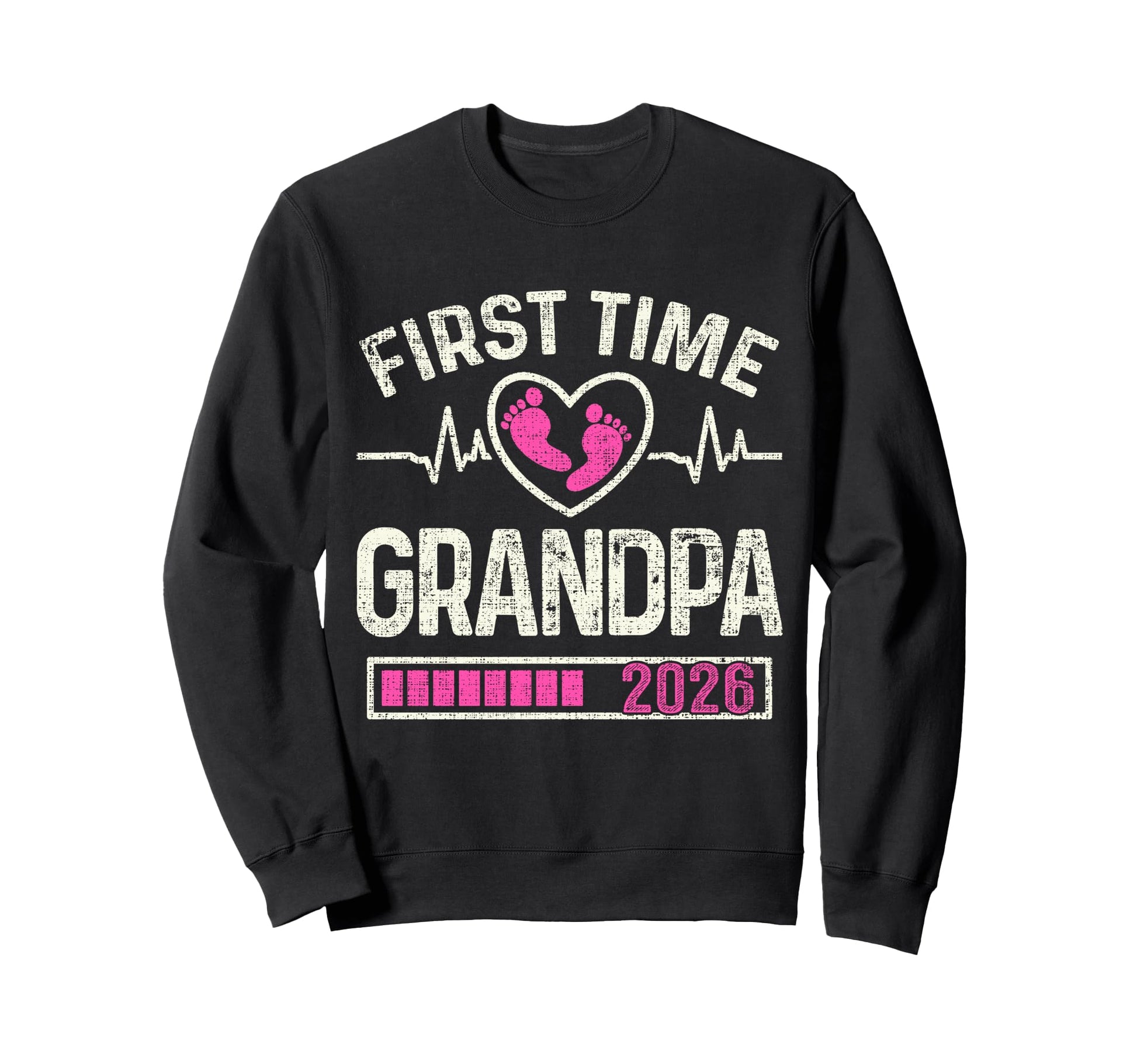 First Time Grandpa 2026 Pregnancy Sweatshirt - Novelty Apparel Unisex - T-Shirt, Sweatshirt, Hoodie