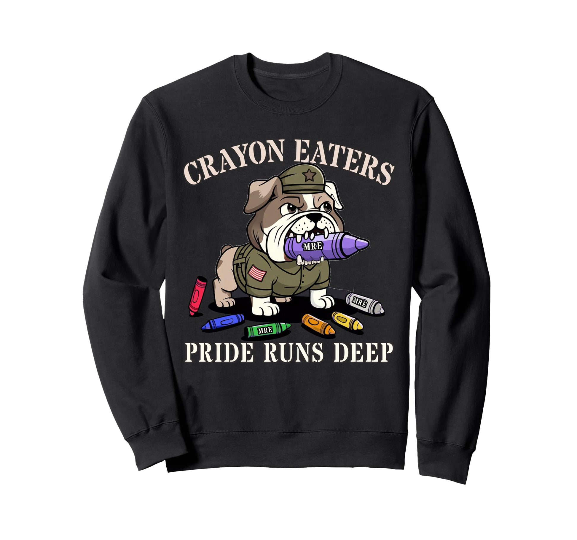 Sarcastic Crayon Eaters Pride Runs Sweatshirt - Novelty Apparel Unisex - T-Shirt, Sweatshirt, Hoodie