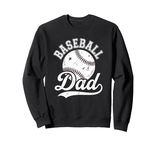 Baseball Dad Fathers Day Baseball Sweatshirt - Custom Art Print Unisex - T-Shirt, Sweatshirt, Hoodie