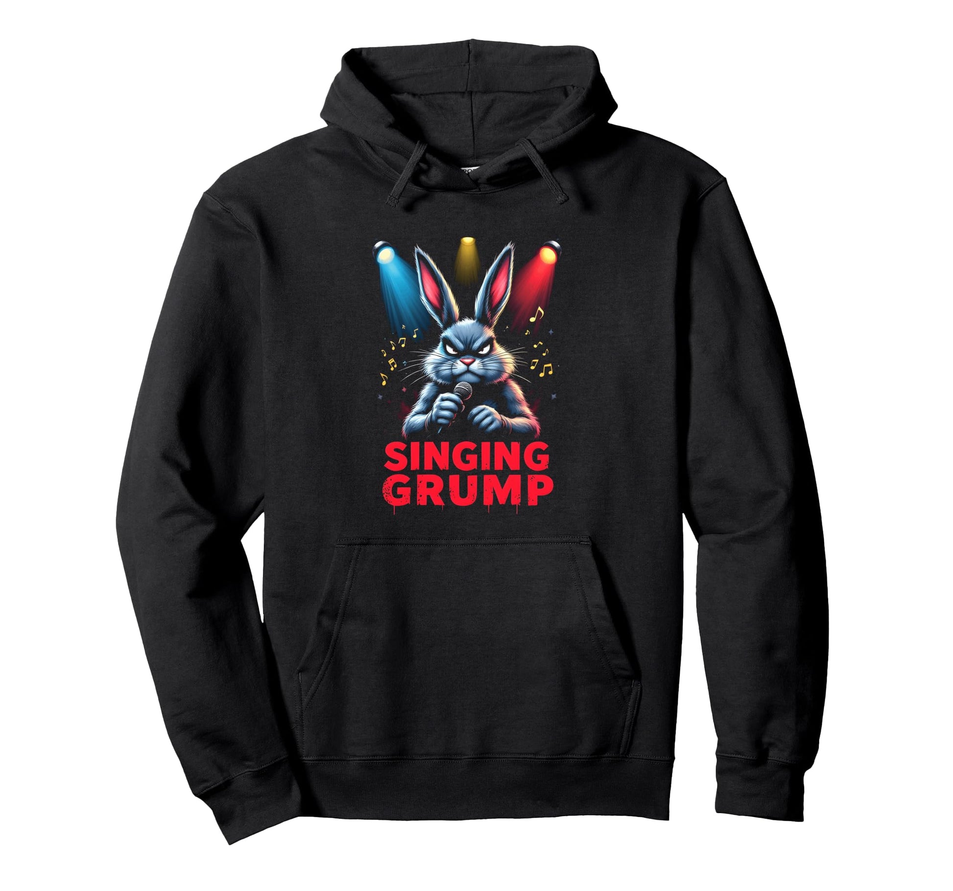 Grumpy Bunny Singing My Grump Pop Hoodie - Fun Novelty Design Men Women - T-Shirt, Sweatshirt, Hoodie
