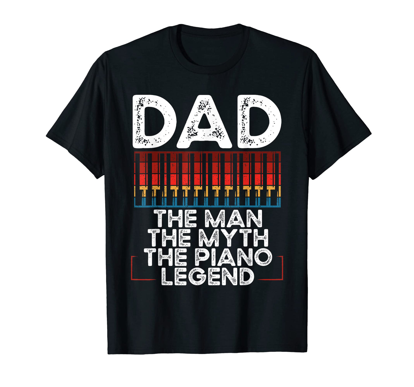 Piano Dad Piano Pianist Keyboard T-Shirt - Minimalist Print Men Women - T-Shirt, Sweatshirt, Hoodie