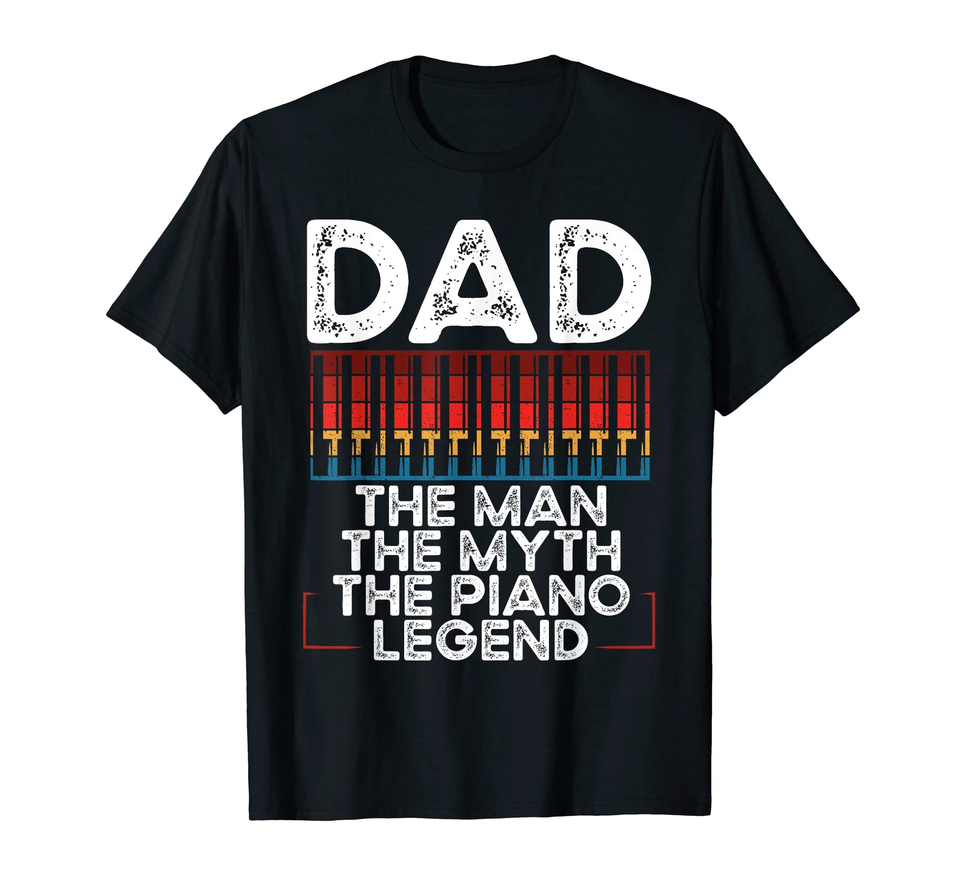 Piano Dad Piano Pianist Keyboard T-Shirt - Minimalist Print Men Women - T-Shirt, Sweatshirt, Hoodie