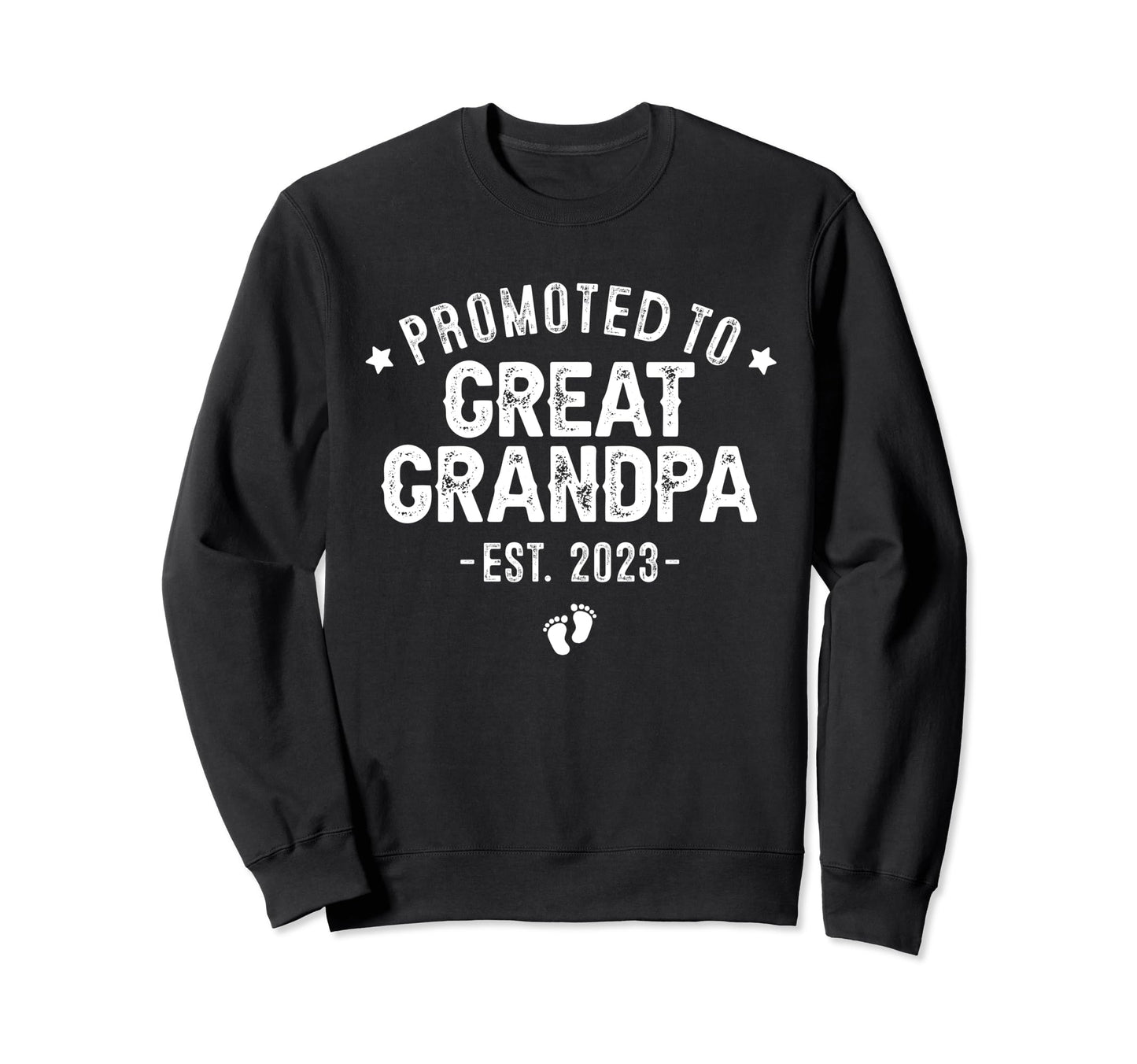 Promoted To Great Grandpa 2023 Sweatshirt - Aesthetic Graphic for Adults - T-Shirt, Sweatshirt, Hoodie