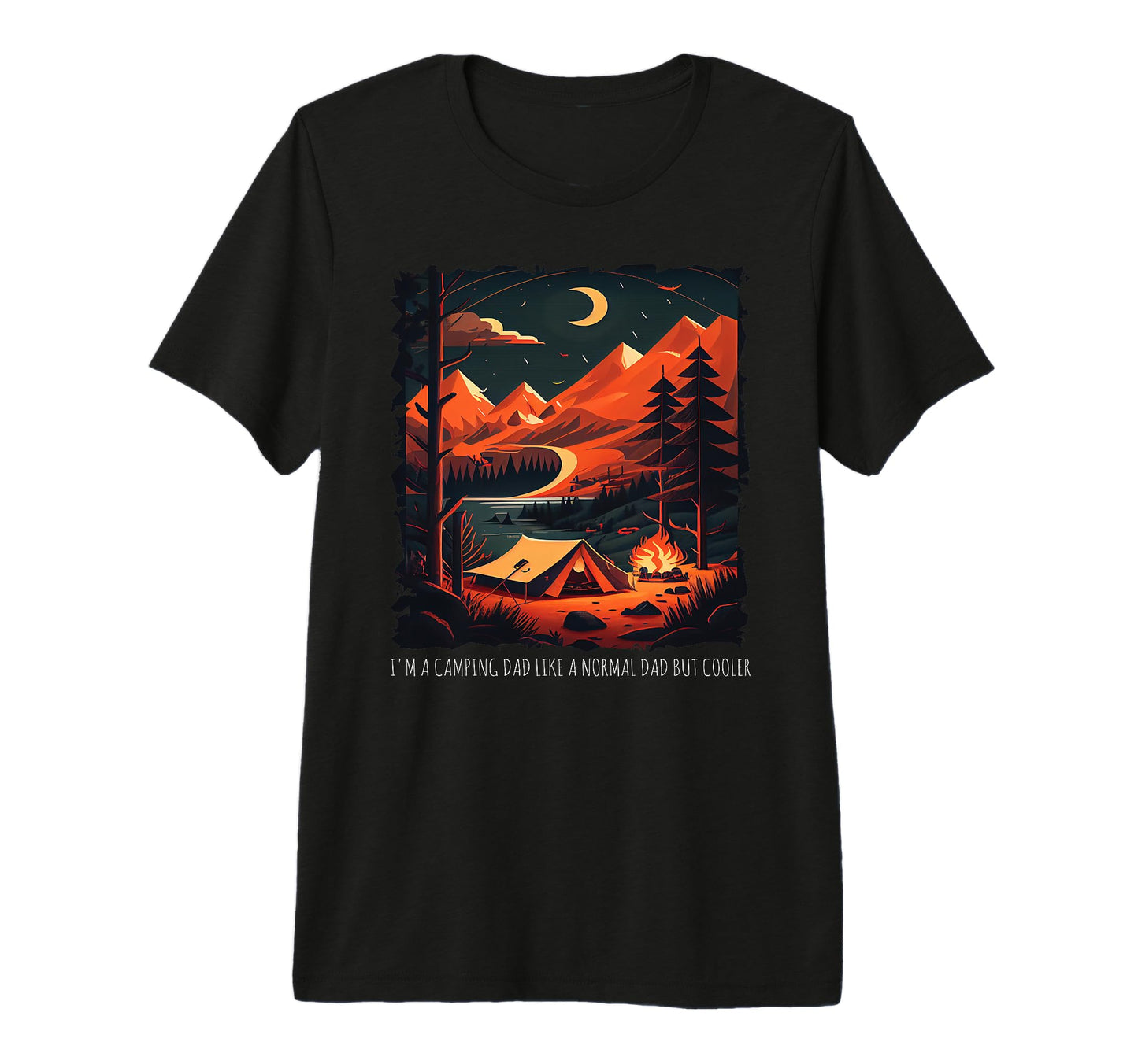 Mens Camping Dad Like Normal Dad T-Shirt - Fun Novelty Design for Adults - T-Shirt, Sweatshirt, Hoodie