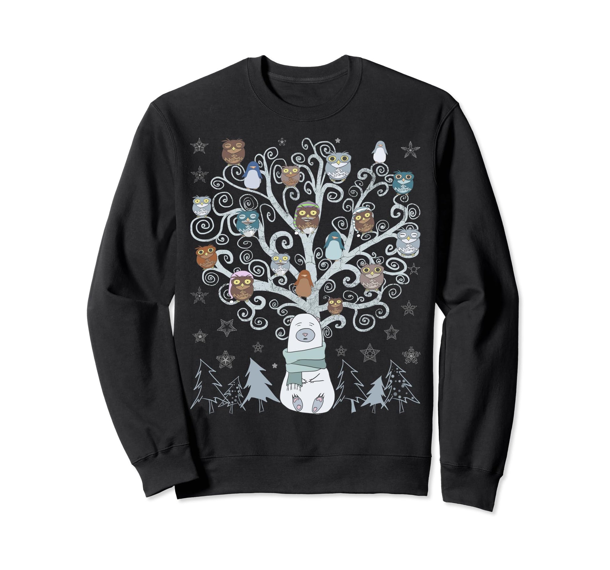 Penguins Owls Bear Lover Pop Art Sweatshirt - Streetwear Style Men Women - T-Shirt, Sweatshirt, Hoodie