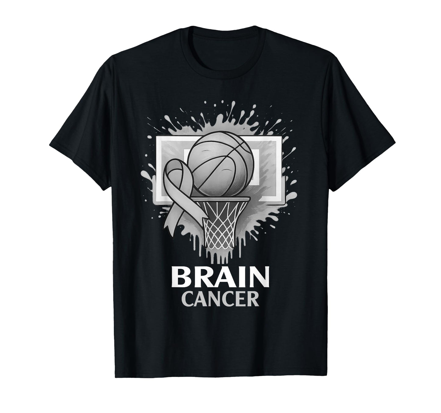 Basketball Brian Cancer Awareness T-Shirt - Aesthetic Graphic Unisex - T-Shirt, Sweatshirt, Hoodie