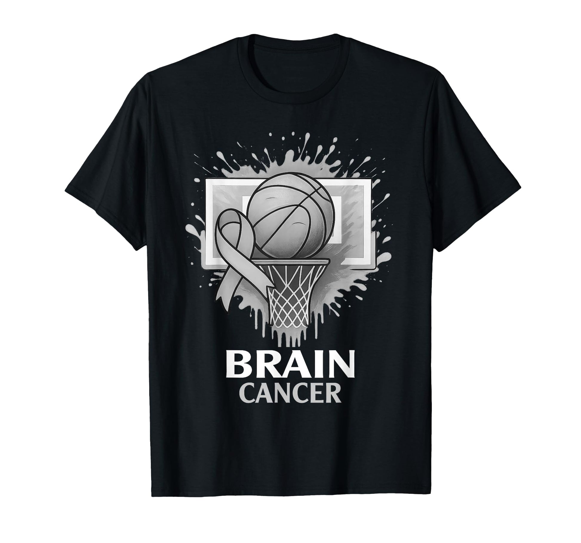 Basketball Brian Cancer Awareness T-Shirt - Aesthetic Graphic Unisex - T-Shirt, Sweatshirt, Hoodie