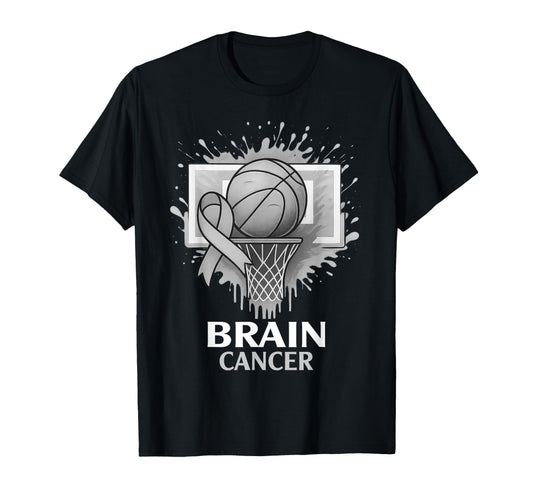 Basketball Brian Cancer Awareness T-Shirt - Aesthetic Graphic Unisex - T-Shirt, Sweatshirt, Hoodie